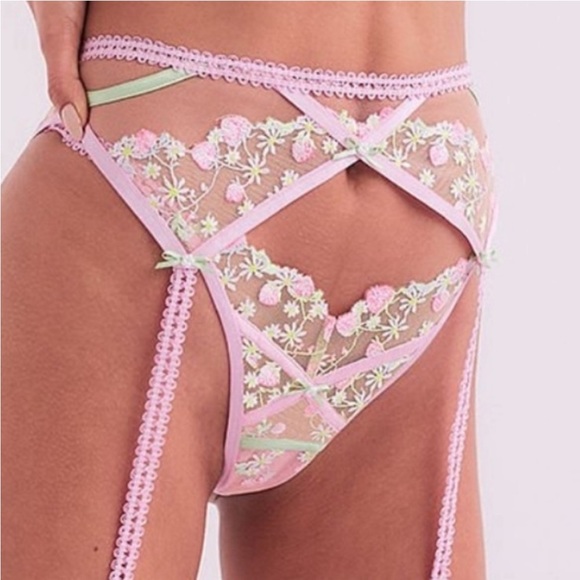 NWT For Love & Lemons Tutti Frutti Shimmer Garter - Picture 3 of 13